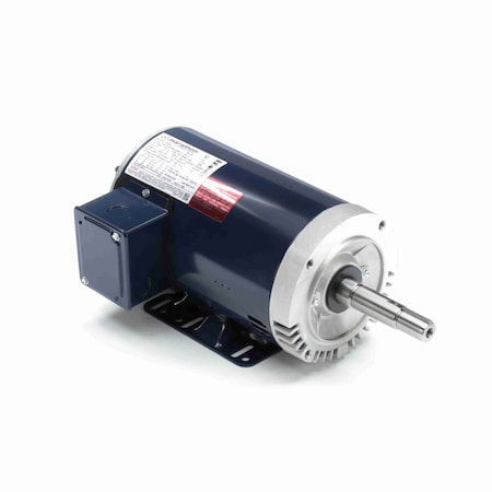 Leeson Close-Coupled Pump Motor, 2 HP, 3 phase, 1800 RPM, 230/460 V, 145JM Frame, ODP GT0407